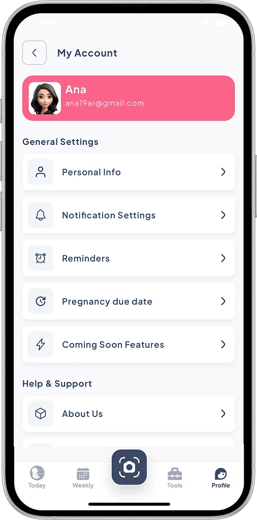 Profile Settings & Preferences