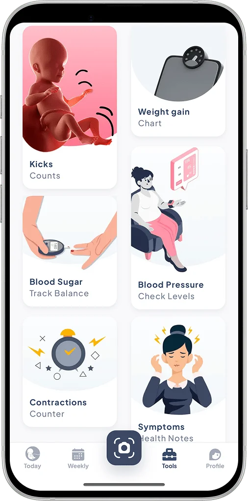 Health monitoring screen
